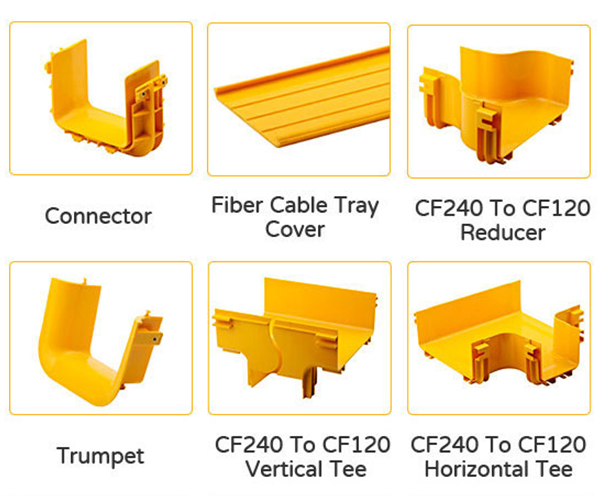 Bandeja de cables de fibra